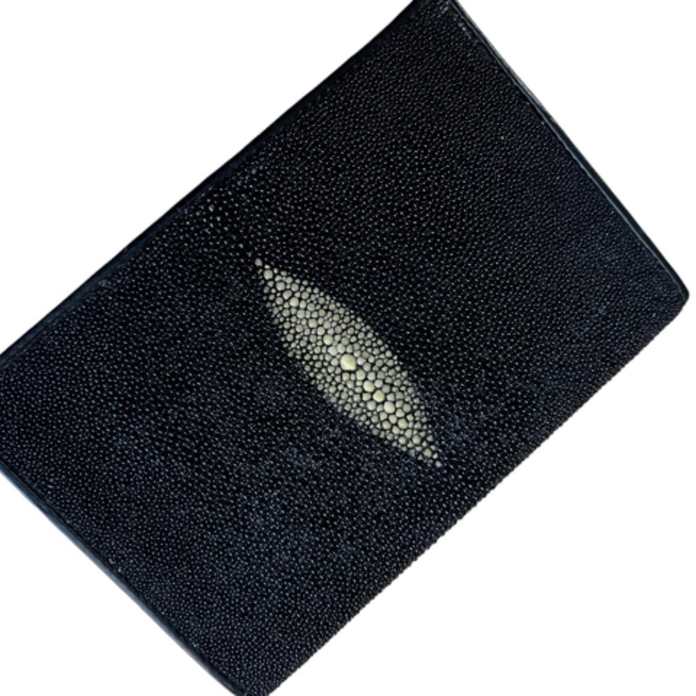 Exotic Dark Blue Wallet Sting Ray